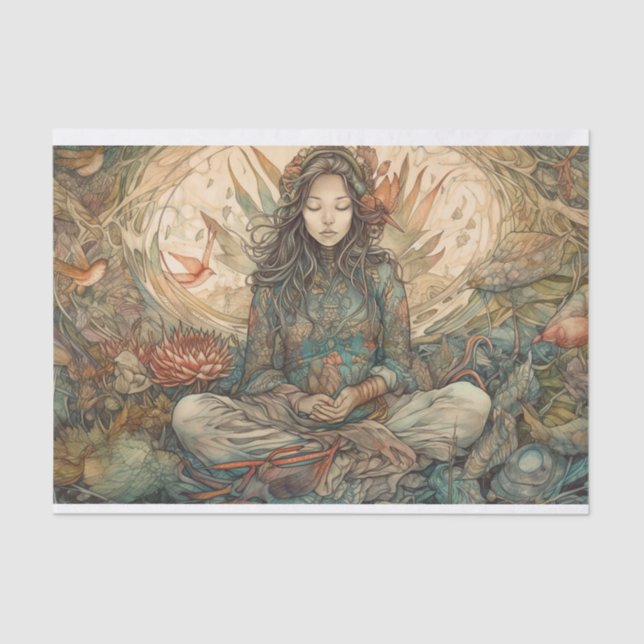 Papel De Seda Marca de meditación (Anverso)