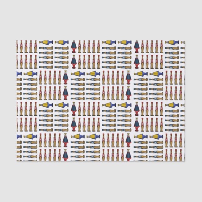 Papel De Seda Marcha Ejército de Navidades de soldados de juguet (Anverso)