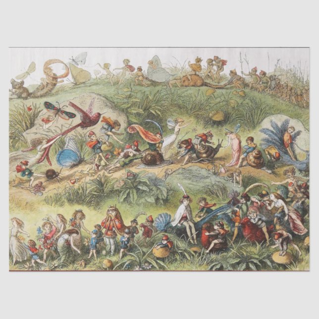 Papel De Seda Marcha Triunfal del Rey Elf, Fe, Goblins (Anverso)