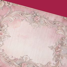 Papel De Seda Marco antiguo decoupage de estilo grunge rosa