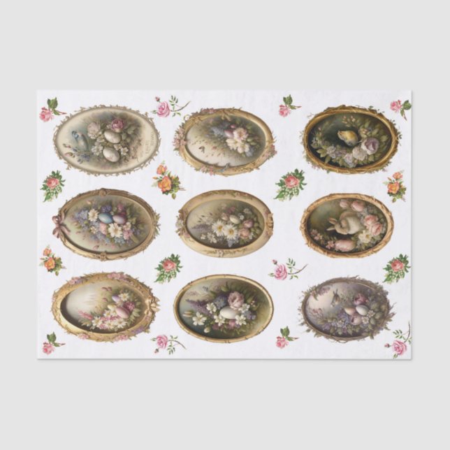 Papel De Seda Marcos de huevo (Anverso)