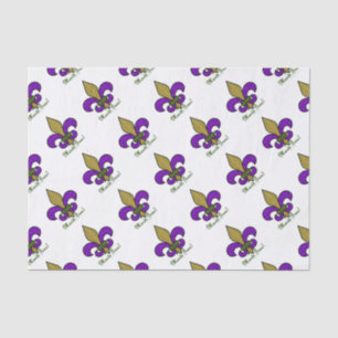 Papel De Seda Mardi Gras Fleur De Lis