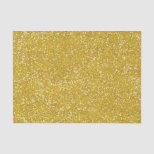 Papel De Seda Mardi Gras Gold Color sólido Faux Purpurina Bling