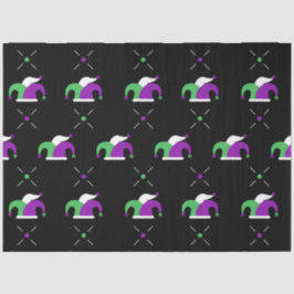 Papel De Seda Mardi Gras Jester Gorra Tissue Paper