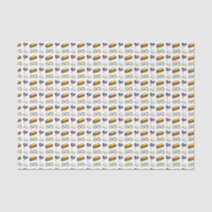 Papel De Seda Mardi Gras NOLA New Orleans Mask Beads Beignets
