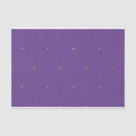 PAPEL DE SEDA MARDI GRAS PURPLE DIAMONTS PATTERS