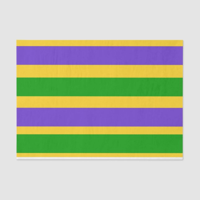 Papel De Seda Mardi Gras Stripes (Anverso)