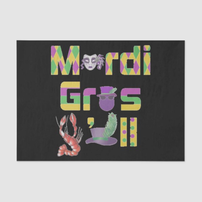 Papel De Seda Mardi Gras Y'all Thunder_Cove (Anverso)