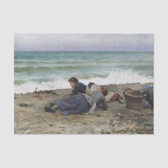Papel De Seda Marea Alta, Etretat de Daniel Ridgway Knight (Anverso)