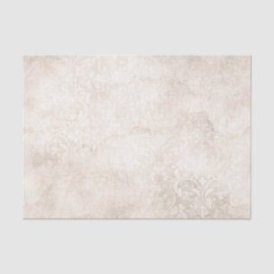 Papel De Seda Marfil y damasco vintage blanco