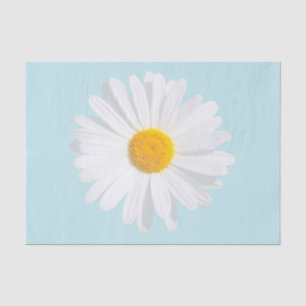 Papel De Seda margarita blanca