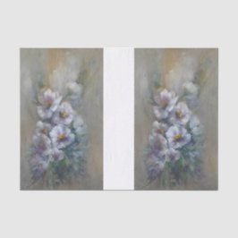 Papel De Seda Margaritas blancas DBL