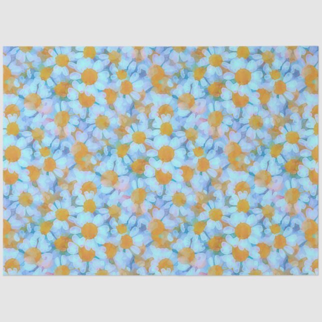 Papel De Seda Margaritas y Encaje (Anverso)