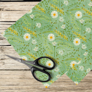 Papel De Seda margaritas y flores silvestres