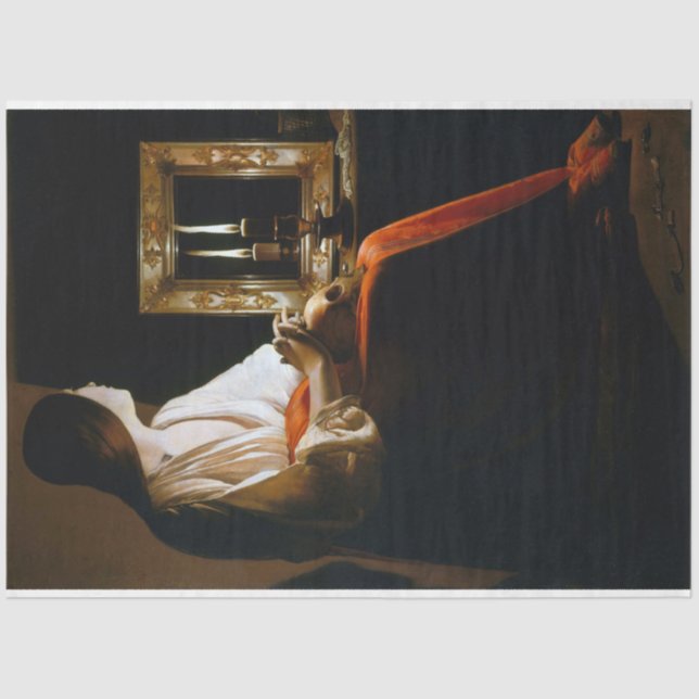 Papel De Seda Maria Repenting, La Tour (Anverso)