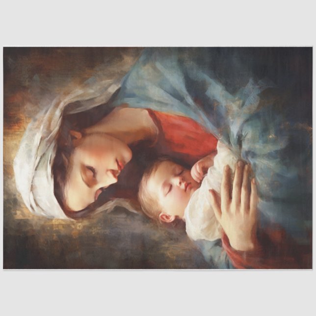 Papel De Seda María y Jesús (Anverso)