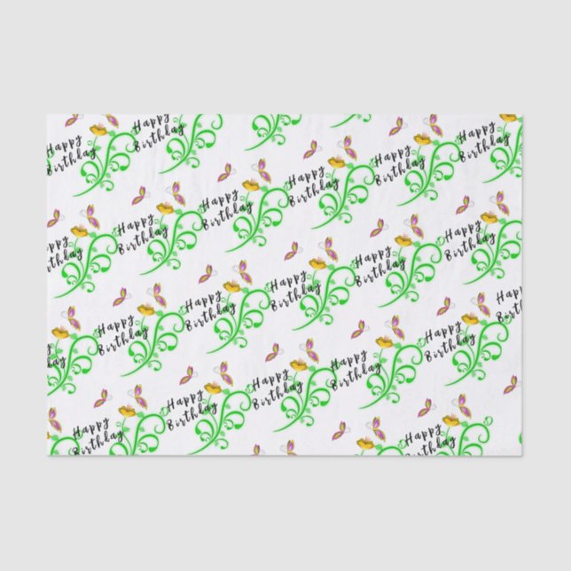 Papel De Seda Mariposa (Anverso)