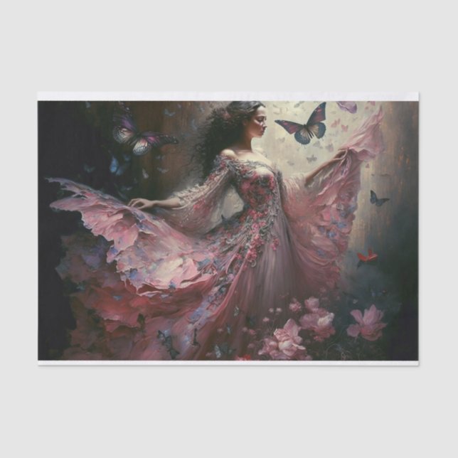 Papel De Seda Mariposa bailarina (Anverso)