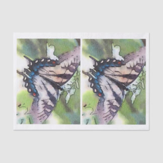 Papel De Seda Mariposa de la acuarela para el decoupage de la