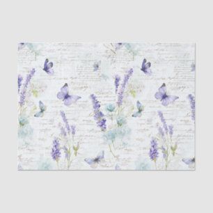 Papel De Seda Mariposa de lavanda 