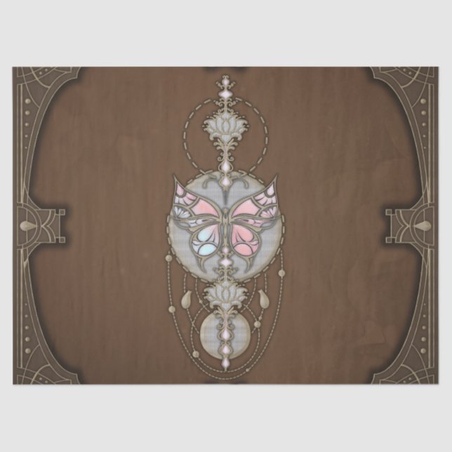 Papel De Seda Mariposa estilizada (Anverso)