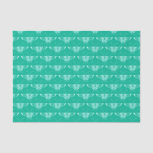 Papel De Seda Mariposa estilizada de estilo Art Déco - turquesa 