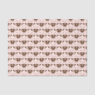 Papel De Seda Mariposa estilizada del art déco - chocolate y