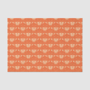 Papel De Seda Mariposa estilo Art Decó - naranja de coral