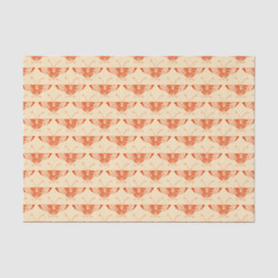 Papel De Seda Mariposa estilo Art Deco - naranja mandarina