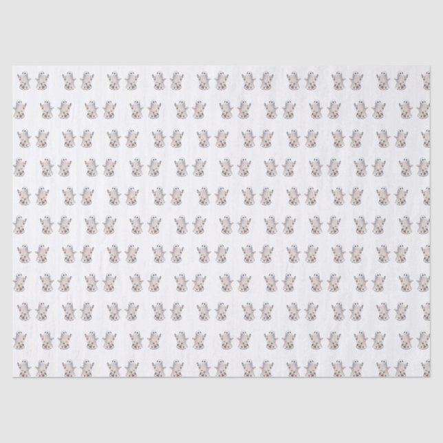 Papel De Seda Mariposa fantasma Halloween (Anverso)