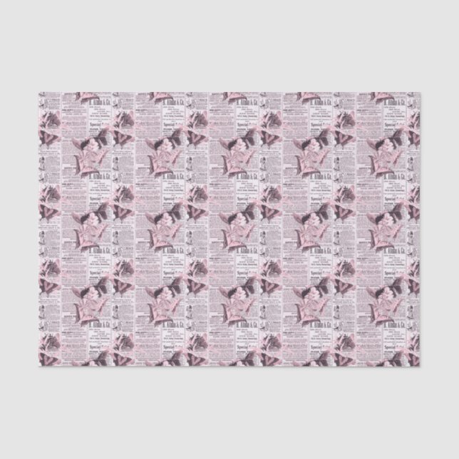 Papel De Seda Mariposa floral (Anverso)