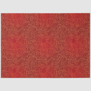Papel De Seda Mariposa floral floral de color rojo moderno de lu
