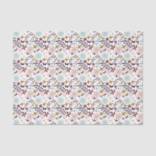 Papel De Seda Mariposa floral otoño