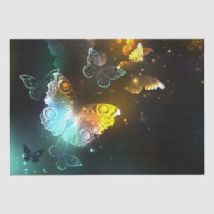 Papel De Seda Mariposa luminosa y mariposas nocturnas