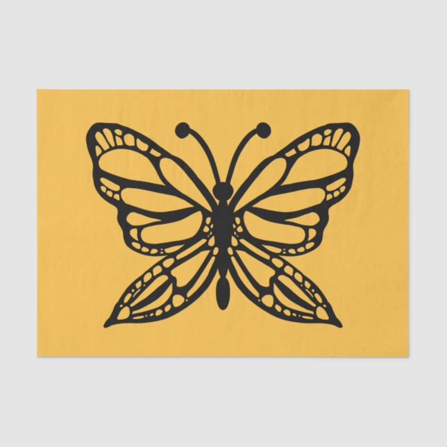 Papel De Seda Mariposa Monarca (Anverso)