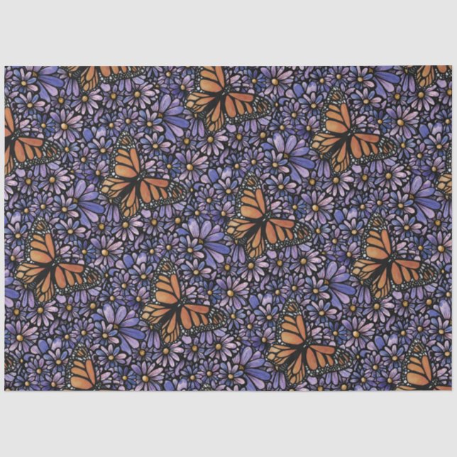 Papel De Seda Mariposa Monarca (Anverso)