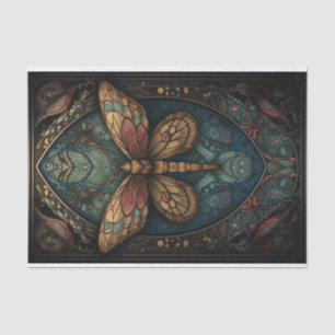 Papel De Seda Mariposa ordenada en tonos apagados