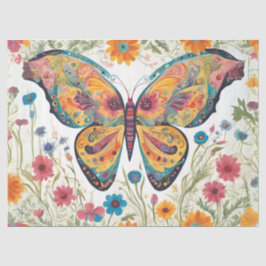 Papel De Seda Mariposa Revolotea