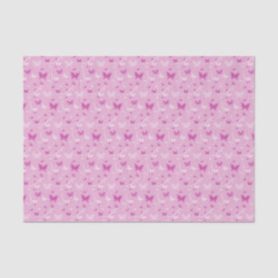 Papel De Seda Mariposa rosa del corazón del amor