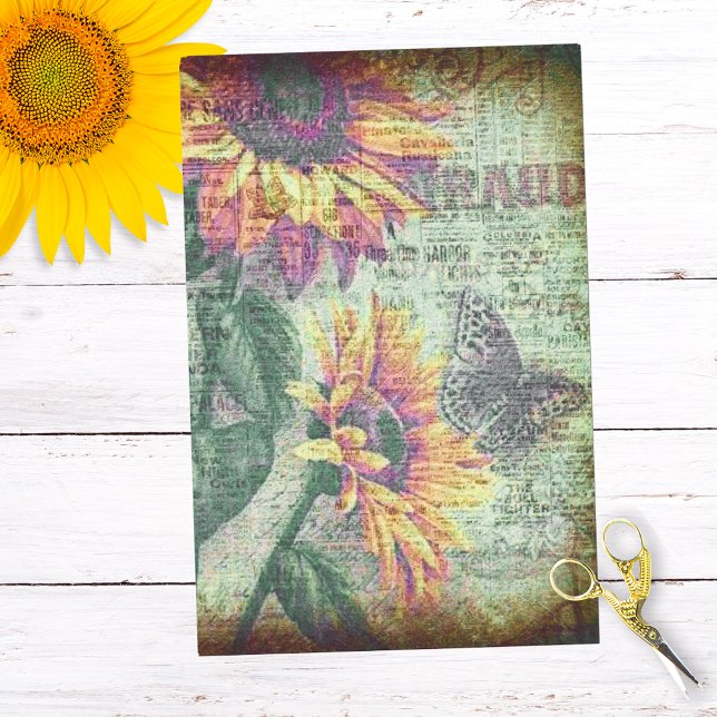 Papel De Seda Mariposa Rusa De Girasol Negrita Desaparición De L (Subido por el creador)