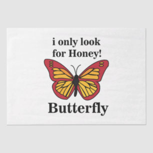Papel De Seda Mariposa Solo Busco Miel Mariposa