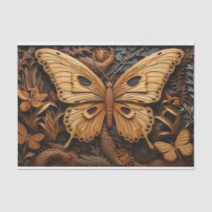 Papel De Seda Mariposa tallada Wood Art
