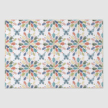 Mariposas acuarelas y flores abstractas