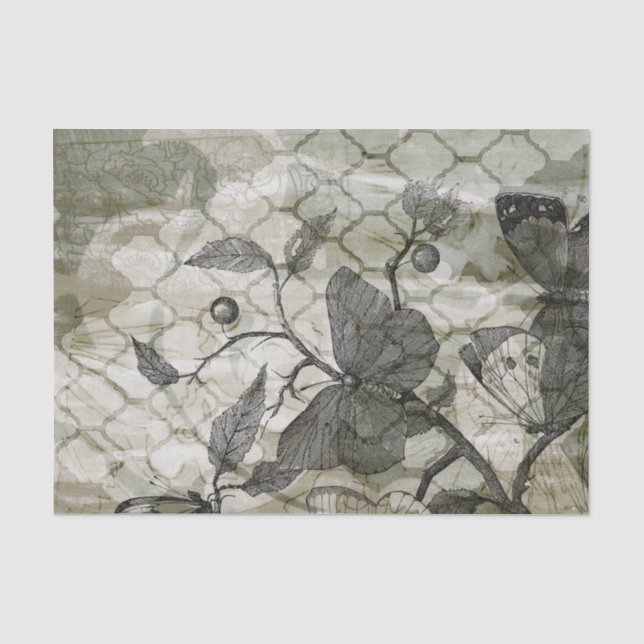 Papel De Seda Mariposas árabes (Anverso)