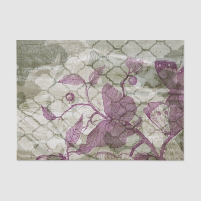 Papel De Seda Mariposas árabes III (Anverso)