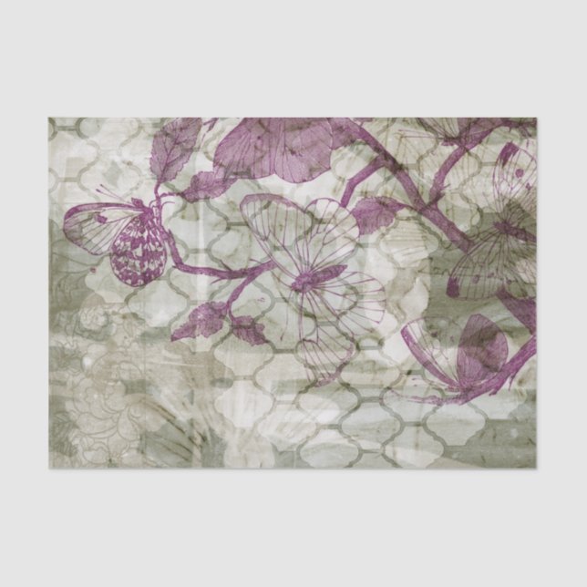 Papel De Seda Mariposas árabes IV (Anverso)