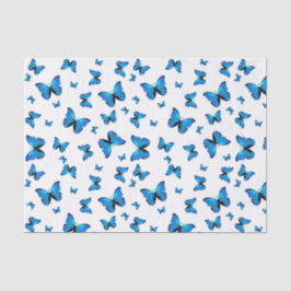 Papel De Seda Mariposas azules