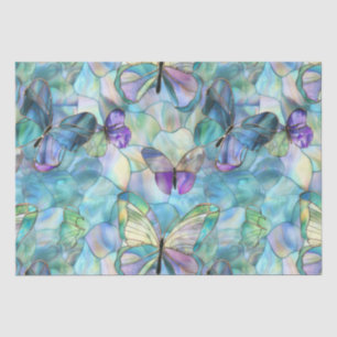 Papel De Seda Mariposas Azules Turquesa Purpura