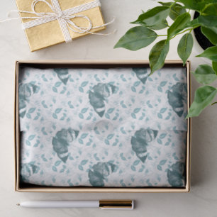 Papel De Seda Mariposas Cumpleaños Azul Teal