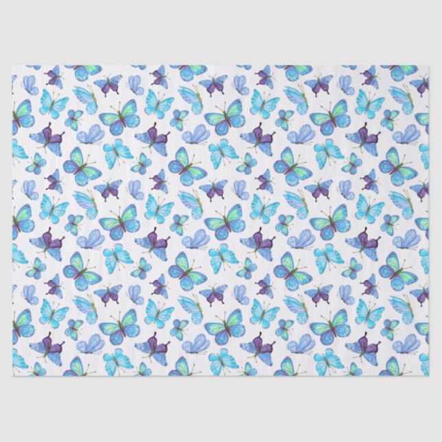 Papel De Seda Mariposas de colores (Anverso)